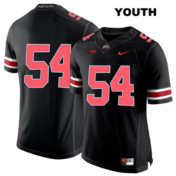 Ohio State Buckeyes Youth Matthew Jones #54 Red Number Black Authentic Nike No Name College NCAA Stitched Football Jersey QP19A83UU